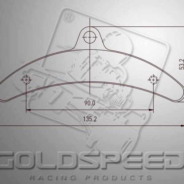 BRAKEPAD SET GOLDSPEED 528