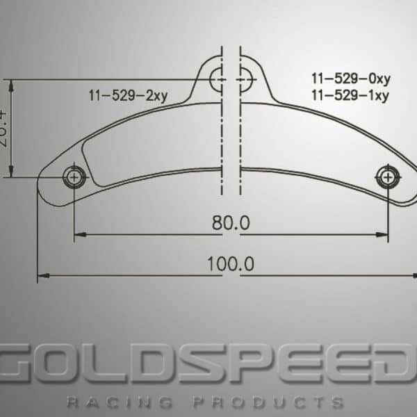 BRAKEPAD SET GOLDSPEED 529
