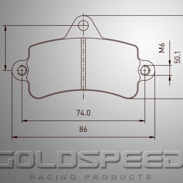 BRAKEPAD SET GOLDSPEED 552