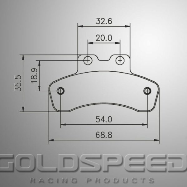 BRAKEPAD SET GOLDSPEED 562